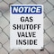 Signmission Gas Shutoff Valve Inside OSHA Notice Sign, Plastic, 10in W x 14in L, 2PK OS-2PACK-NS-P-1014-V-13035 - alternate 5